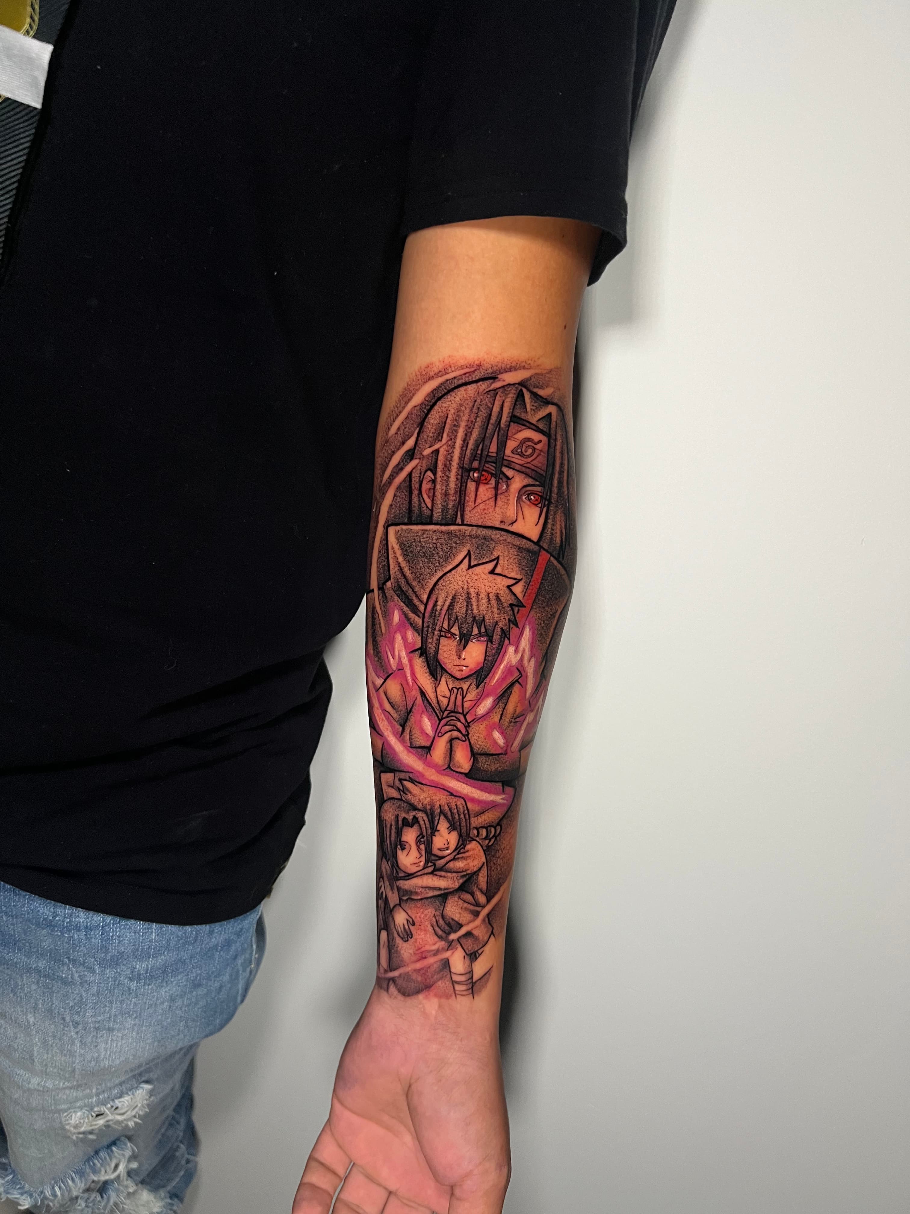 Anime forearm tattoo
