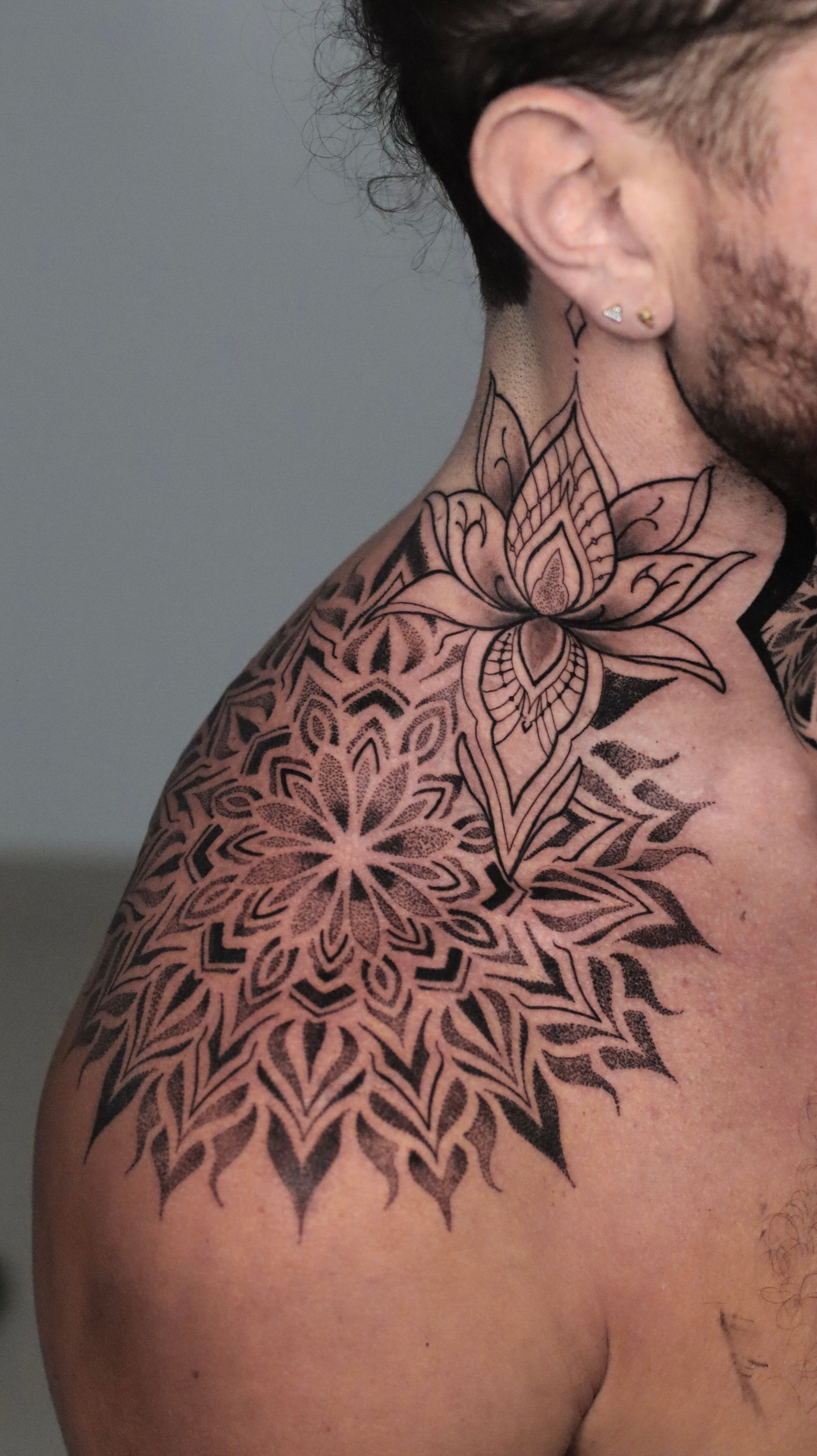 Stipple shading tattoo
