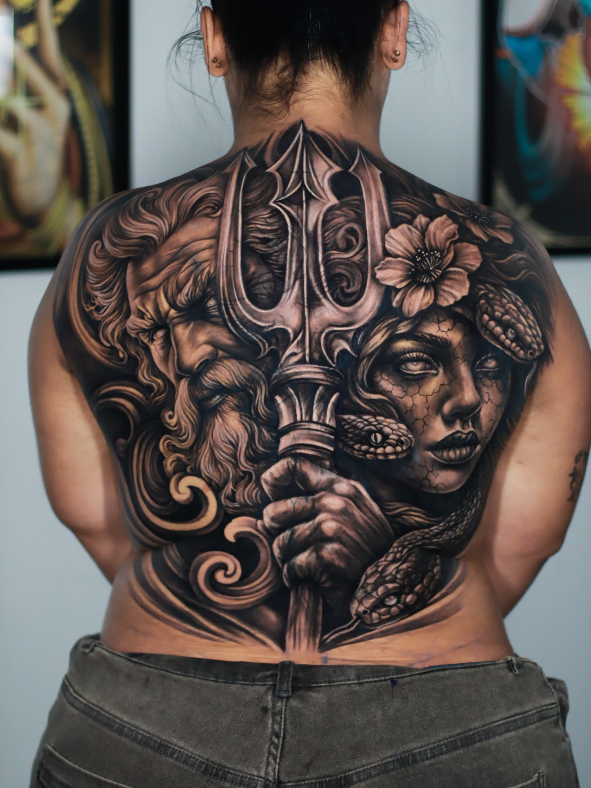 Animal portrait tattoo