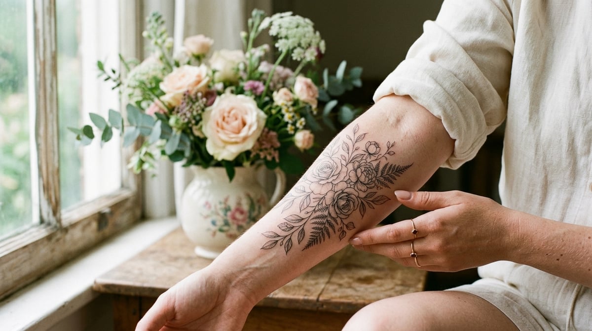 Botanical and Floral Tattoos: Guide to Styles, Ideal Body Areas, and the Meaning of Each Flower