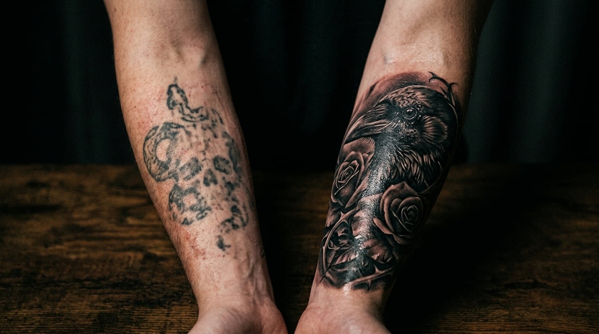Cover-up vs. Eliminación Láser: ¿Cuándo conviene aclarar con láser antes de volver a tatuar?