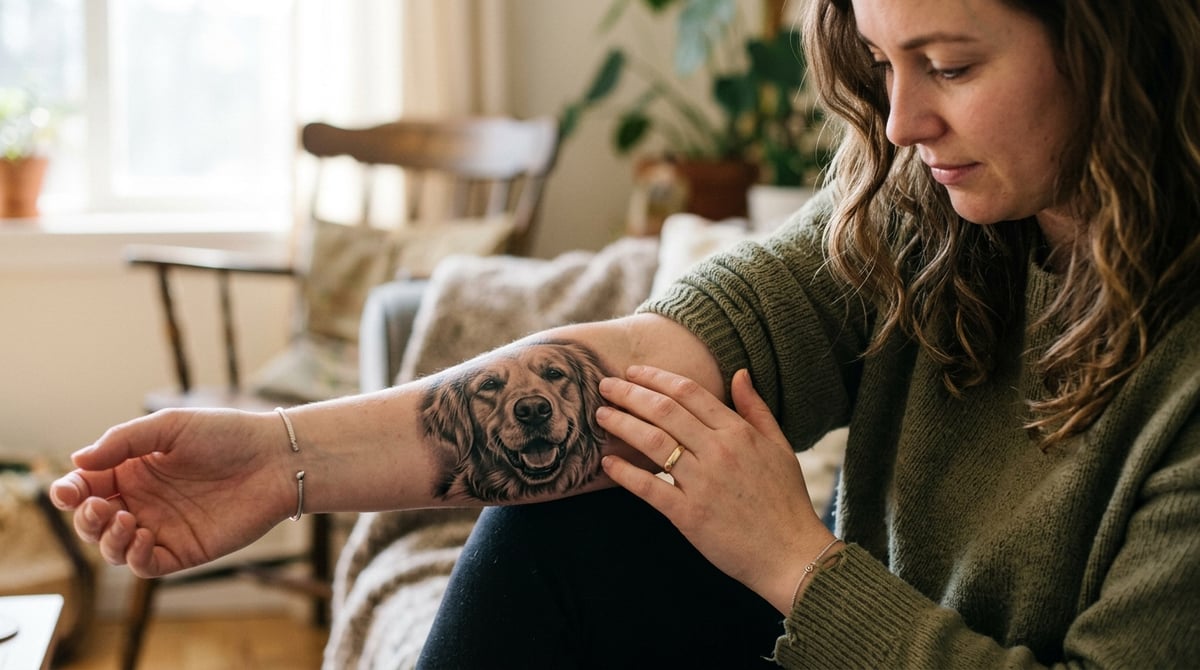 Tatuajes de mascotas en realismo: Cómo inmortalizar a tu perro o gato en tu piel