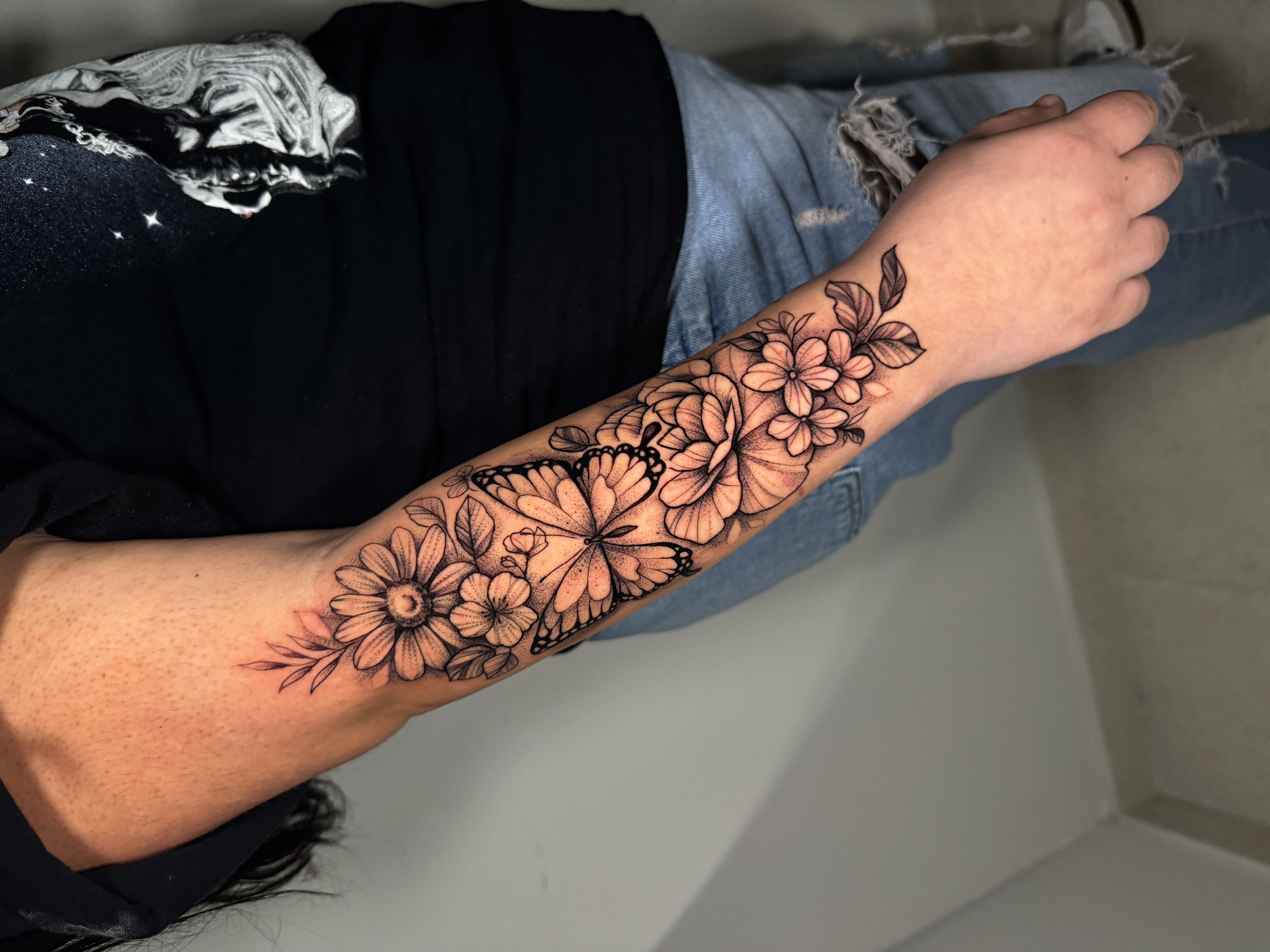 Dotwork butterfly