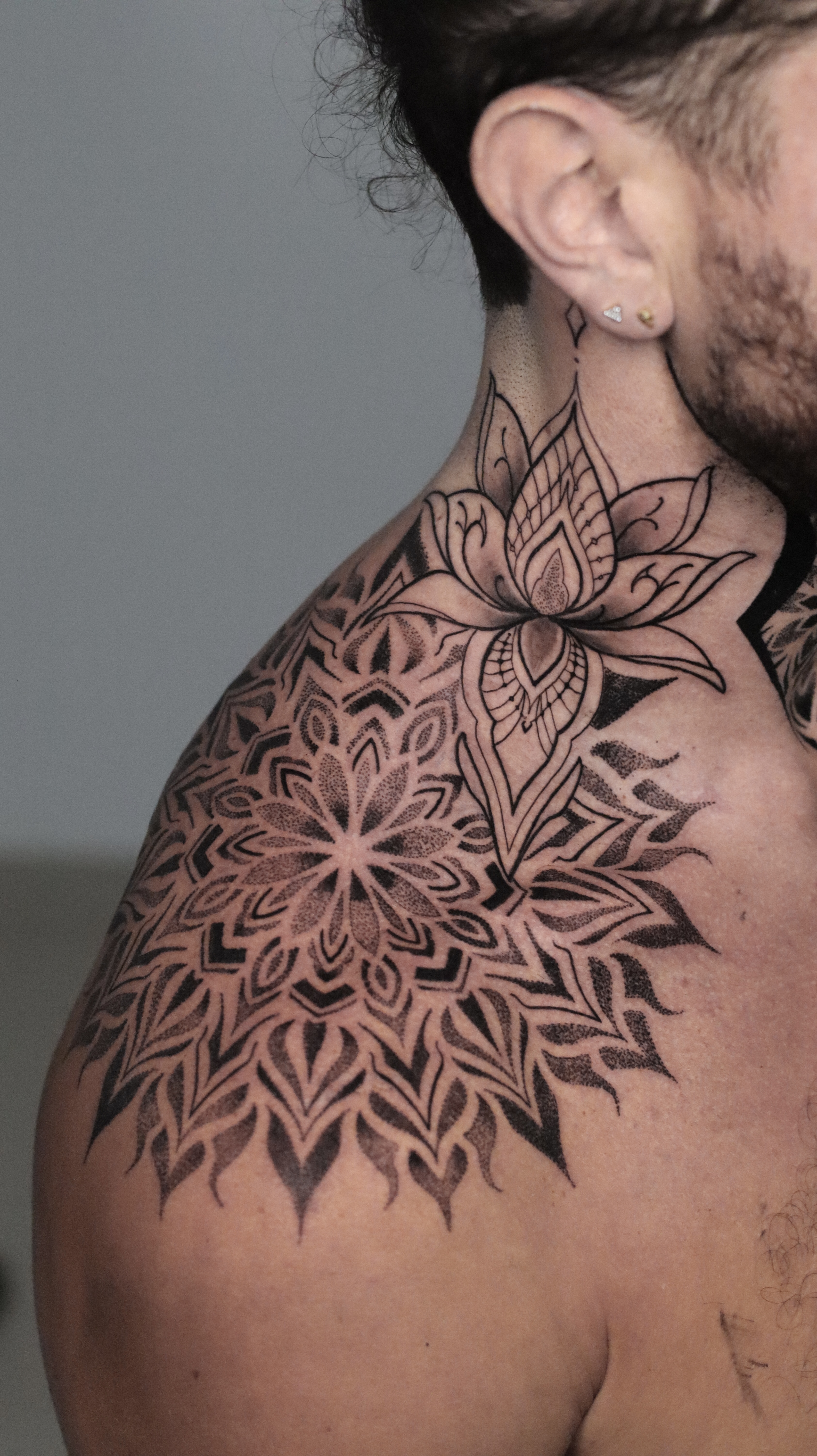 Stipple shading tattoo