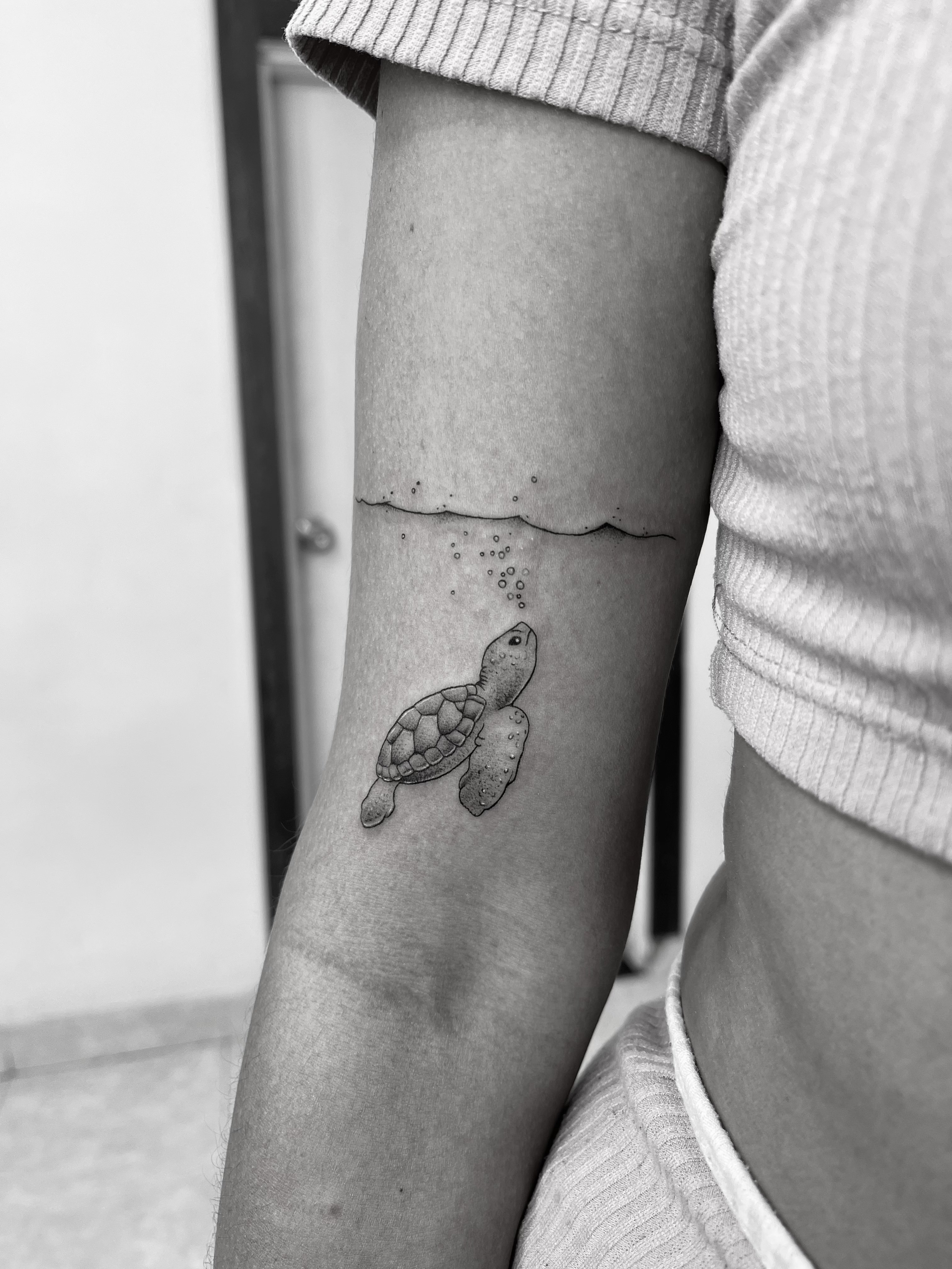 Botanical composition woman tattoo